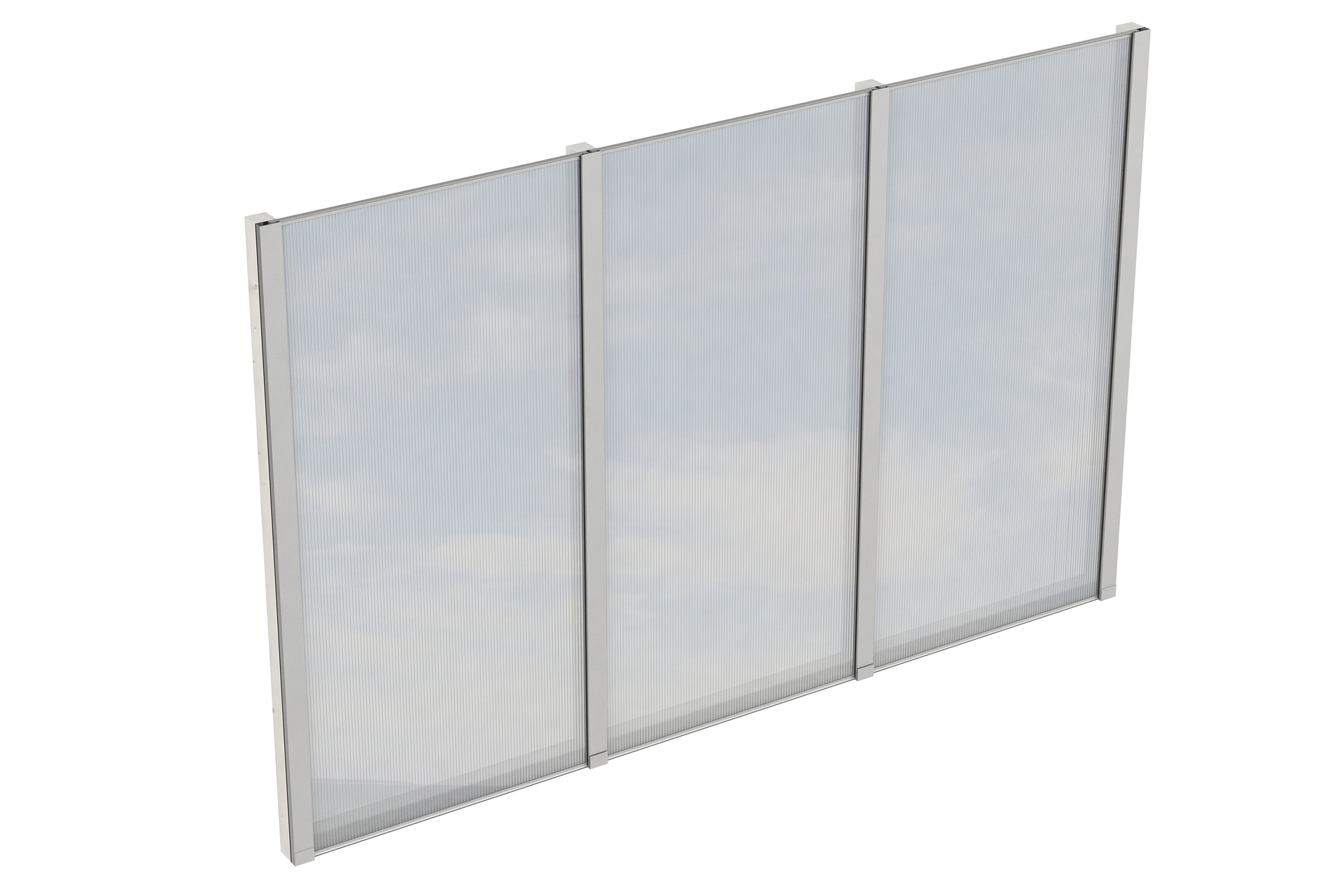 Seitenwand m. Polycarbonat, freistehend Fichte 1 Seitenwand m. Polycarbonat, freistehend Fichte