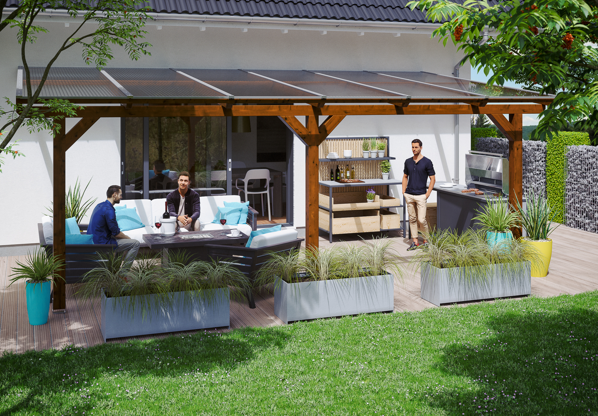 Terrassenüberdachung Andria 1 Terrassenüberdachung Andria