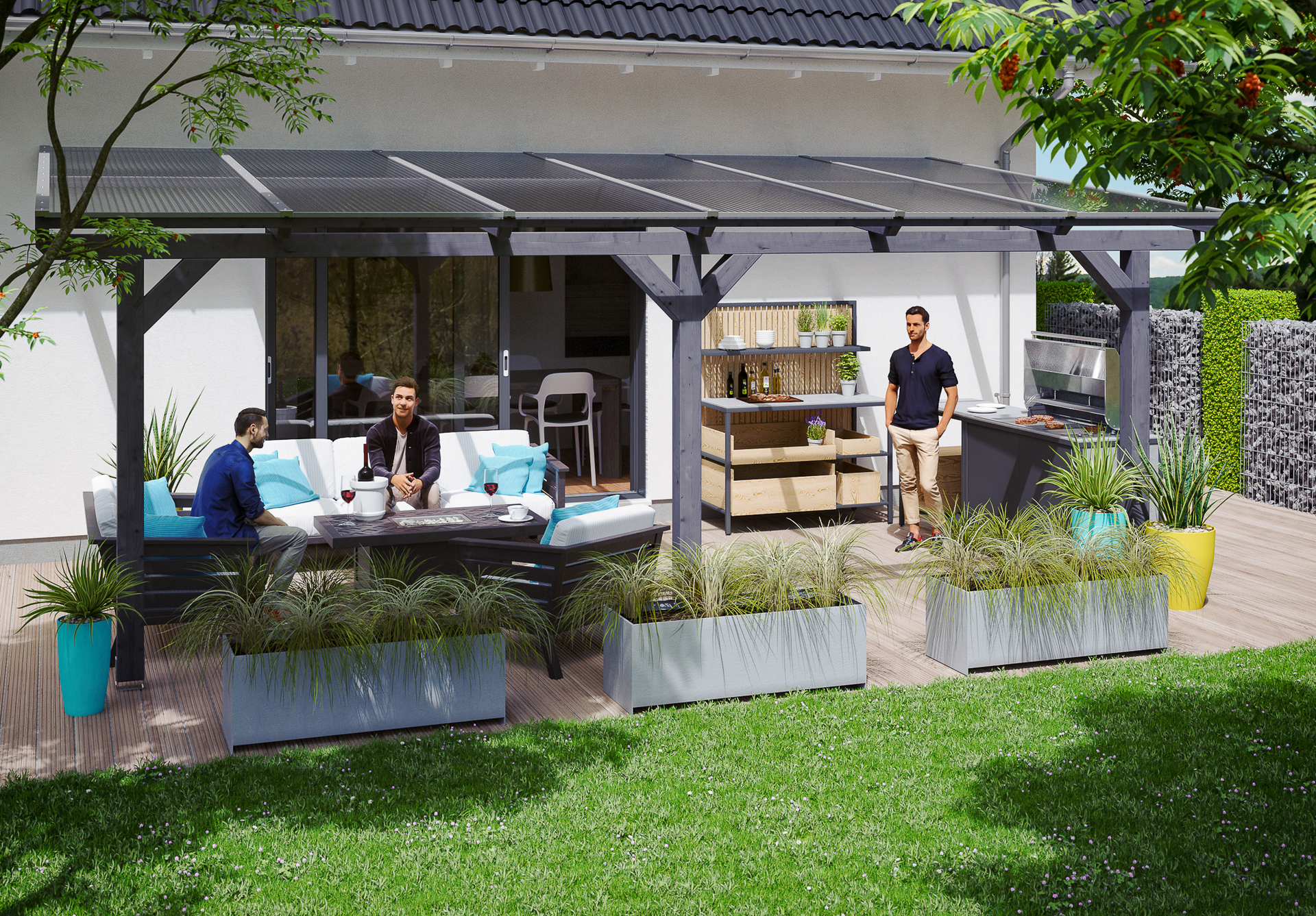 Terrassenüberdachung Andria 1 Terrassenüberdachung Andria