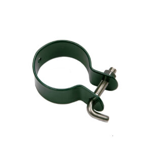 Pfosten-Schelle Ø60mm, m. Hakenschraube für Tore