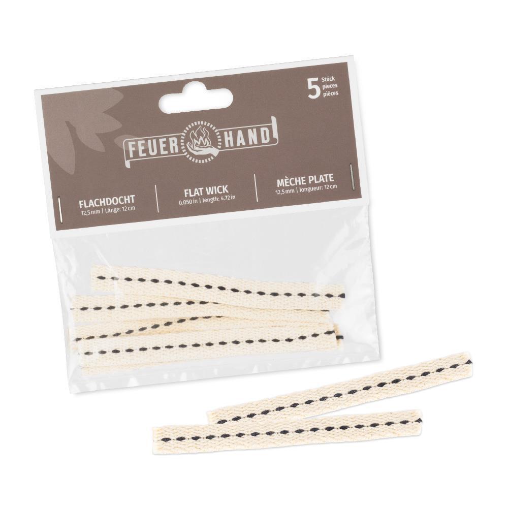 Flachdocht 12,5mm x 12cm 1 Flachdocht 12,5mm x 12cm