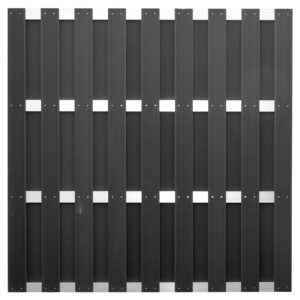 ELDENA-Serie, WPC-Bretterzaun 4 Querriegel ALU hell eloxiert