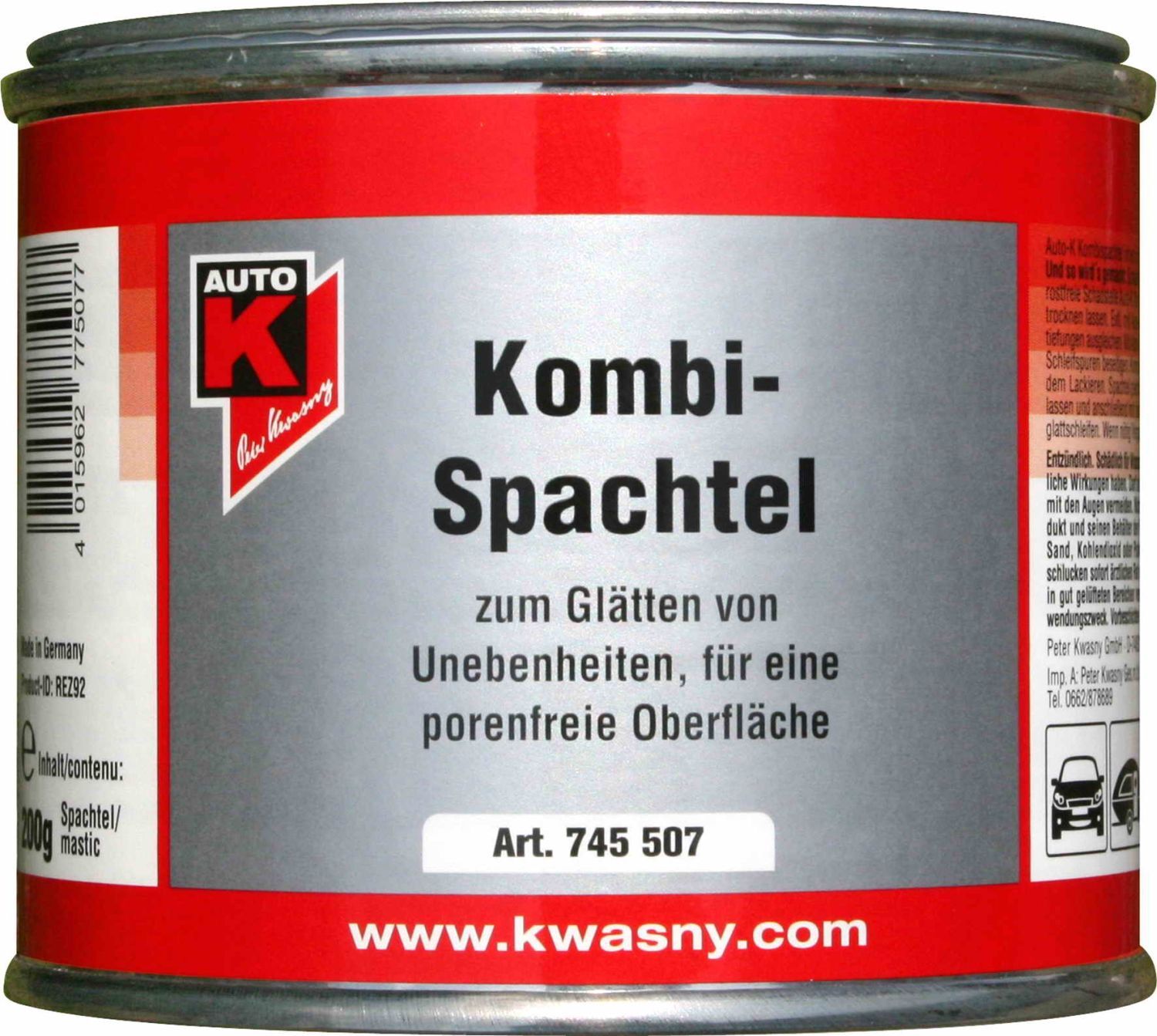 Auto-K KOMBI-SPACHTEL DOSE 200G 1 Auto-K KOMBI-SPACHTEL DOSE 200G