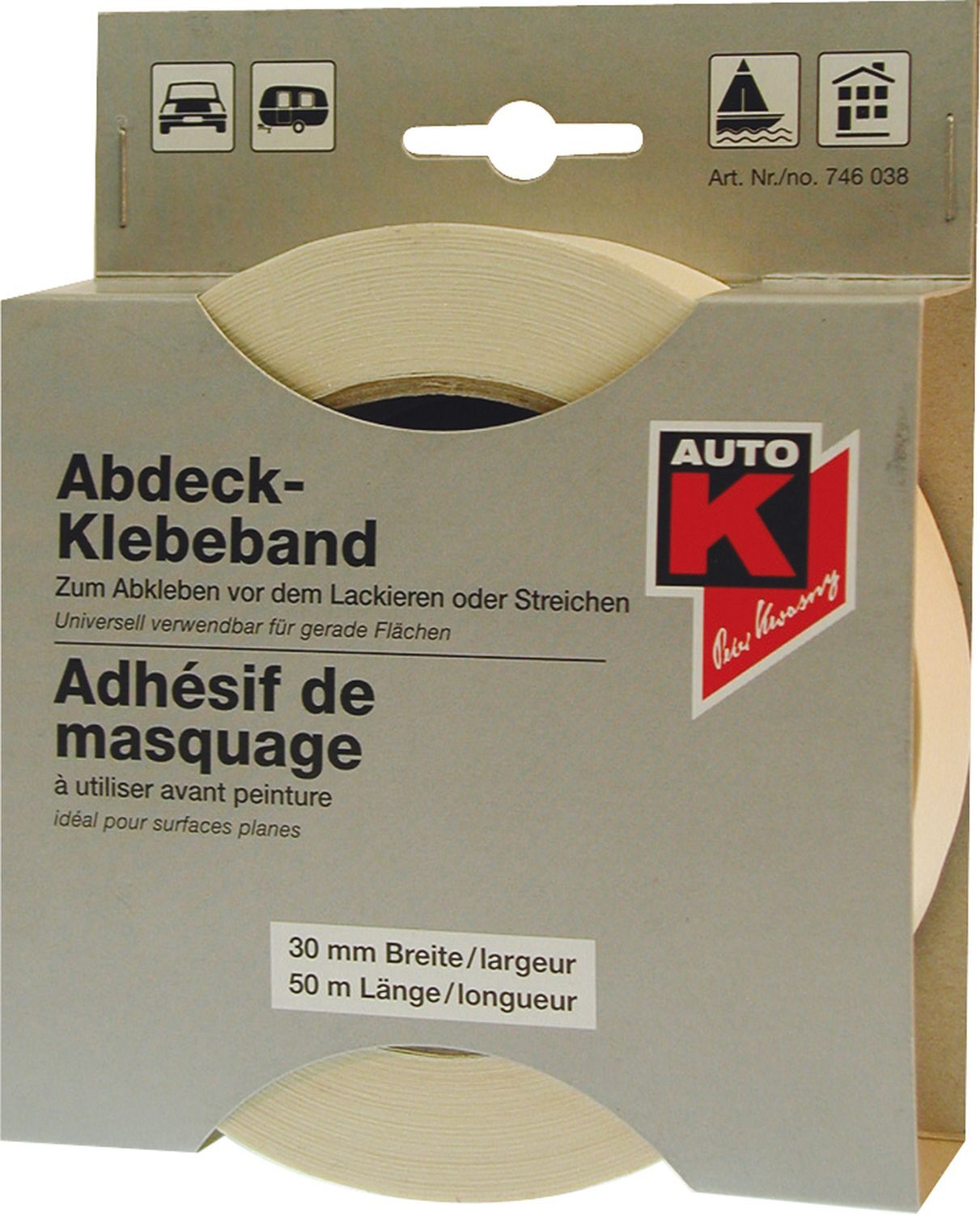Auto-K ABDECKBAND 19MM X 50M 1 Auto-K ABDECKBAND 19MM X 50M