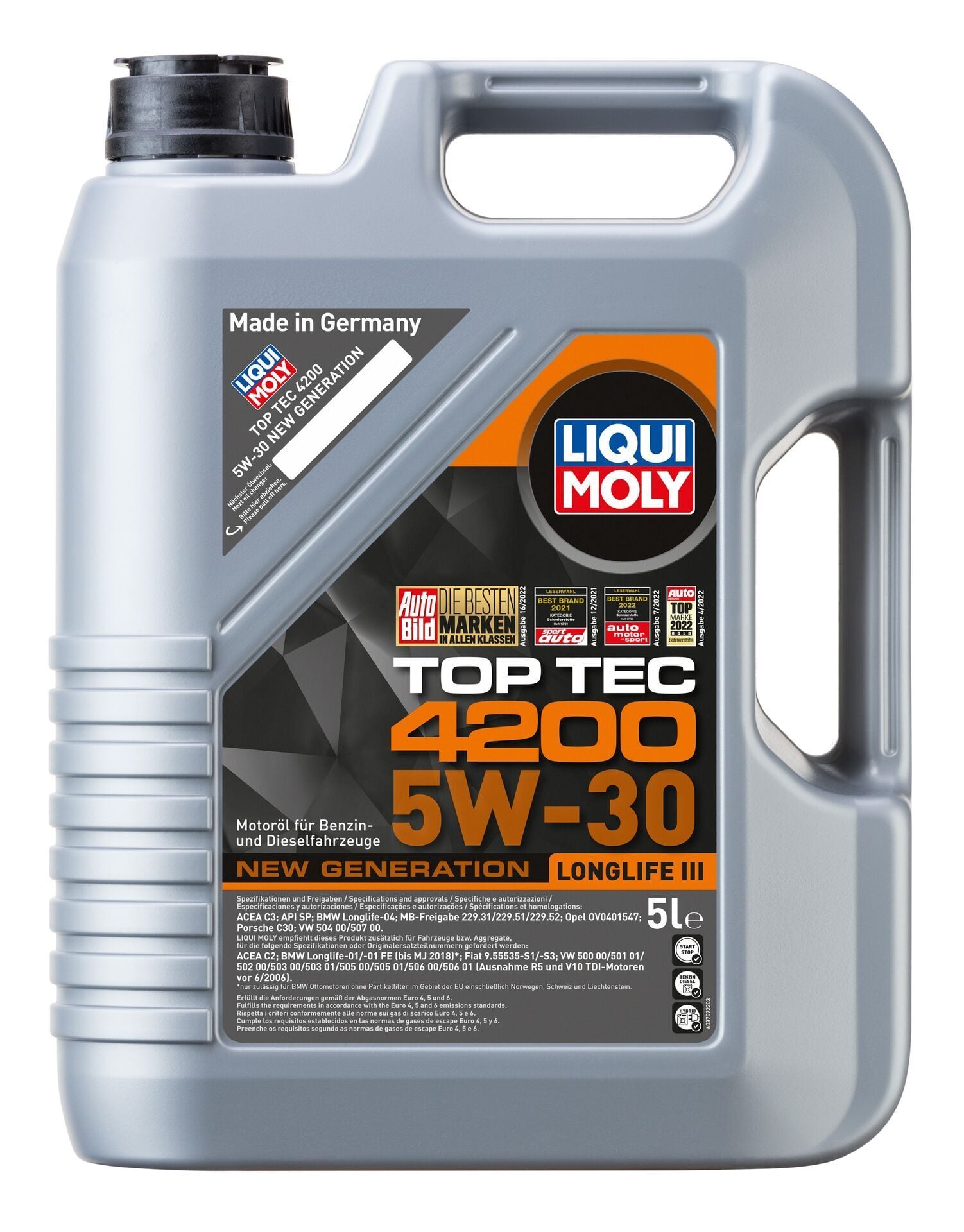 Longlife Motorenöl Top Tec 4200 5W-30 New Generation 5L