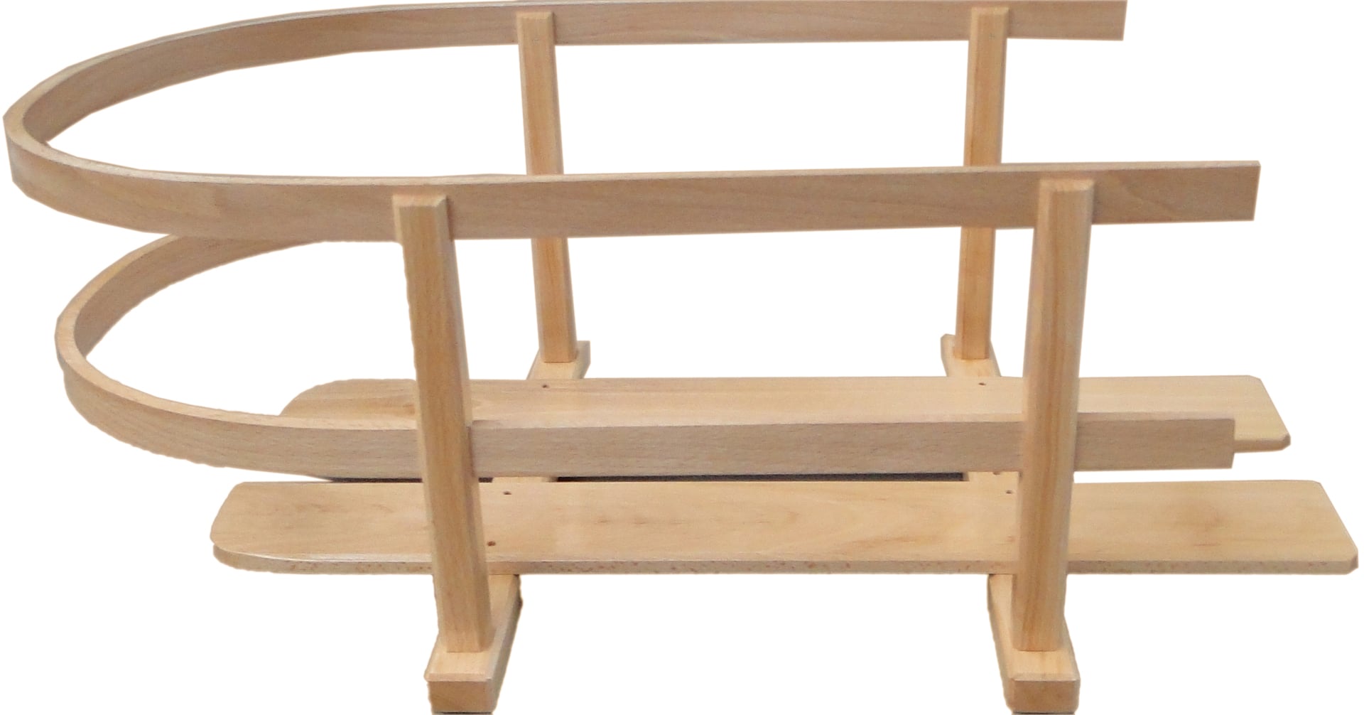 Schlittenlehne mit Sitzleisten 1 Schlittenlehne mit Sitzleisten