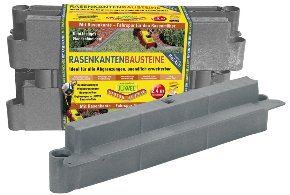 Bausteine mit Rasen-Beetkante 1 Bausteine mit Rasen-Beetkante
