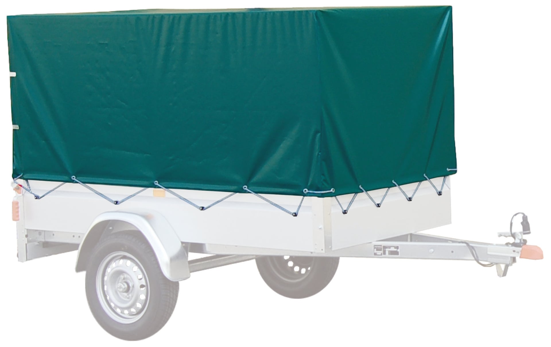 Hochplane und Hochspriegel im Set für PKW Anhänger BASIC 550 1 Hochplane und Hochspriegel im Set für PKW Anhänger BASIC 550