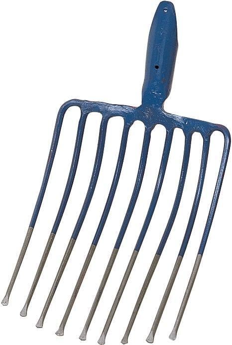 Steingabel 9 Zinken, m. Federdülle 1 Steingabel 9 Zinken, m. Federdülle