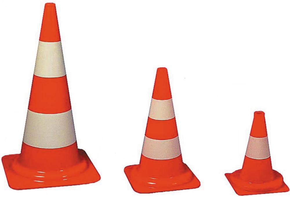 Leitkegel rot/weiß 320mm 1 Leitkegel rot/weiß 320mm