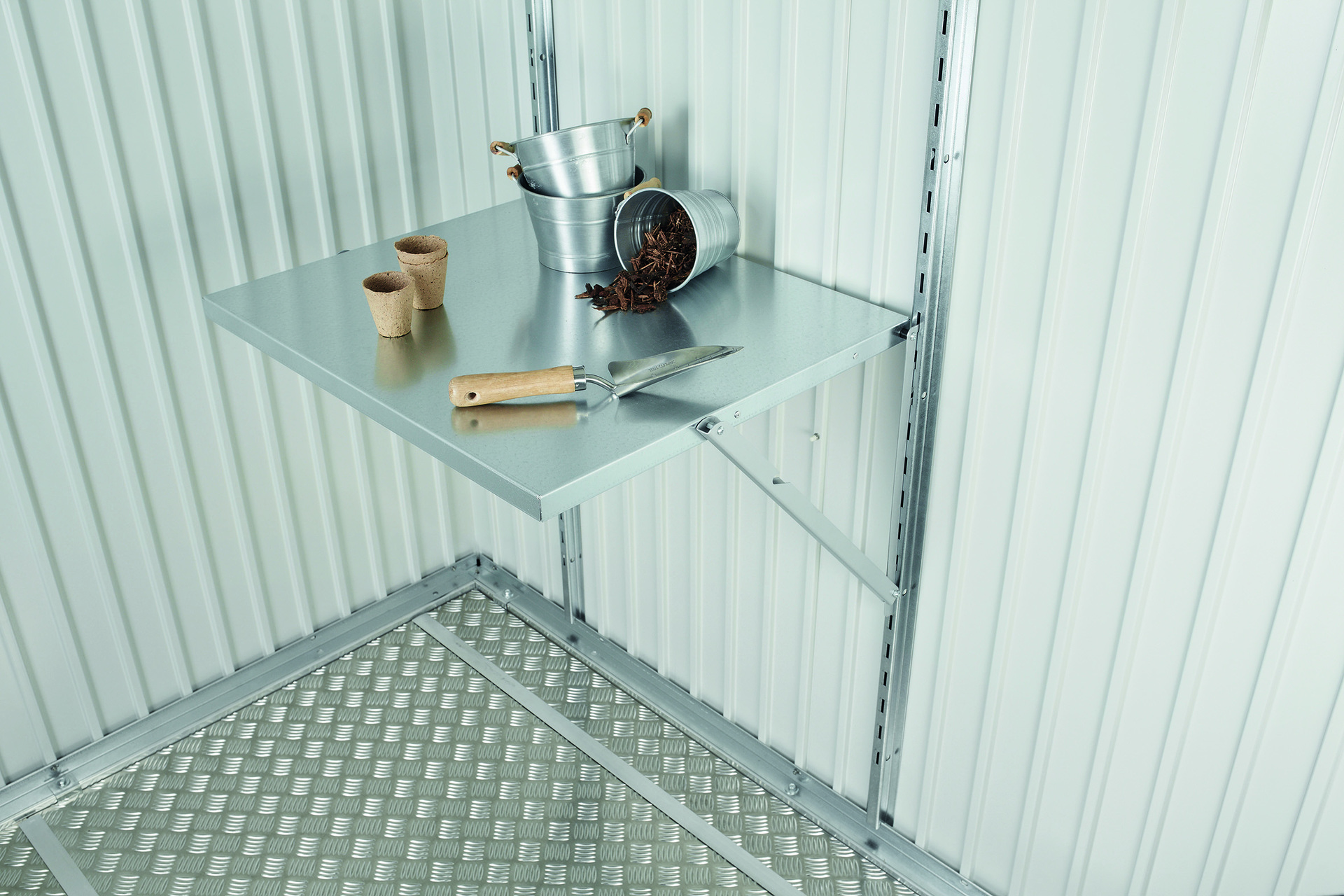 Klapptisch für alle Gerätehäuser 1 Klapptisch für alle Gerätehäuser