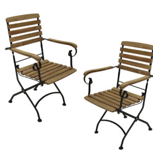 Klappsessel JAKARTA mit Armlehnen, 2er Set