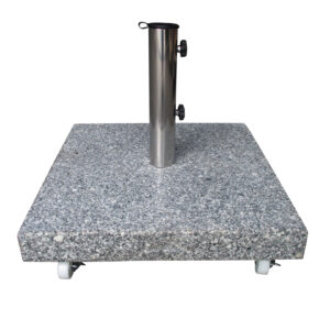 Schirmständer 50kg eckig, Granit hellgrau
