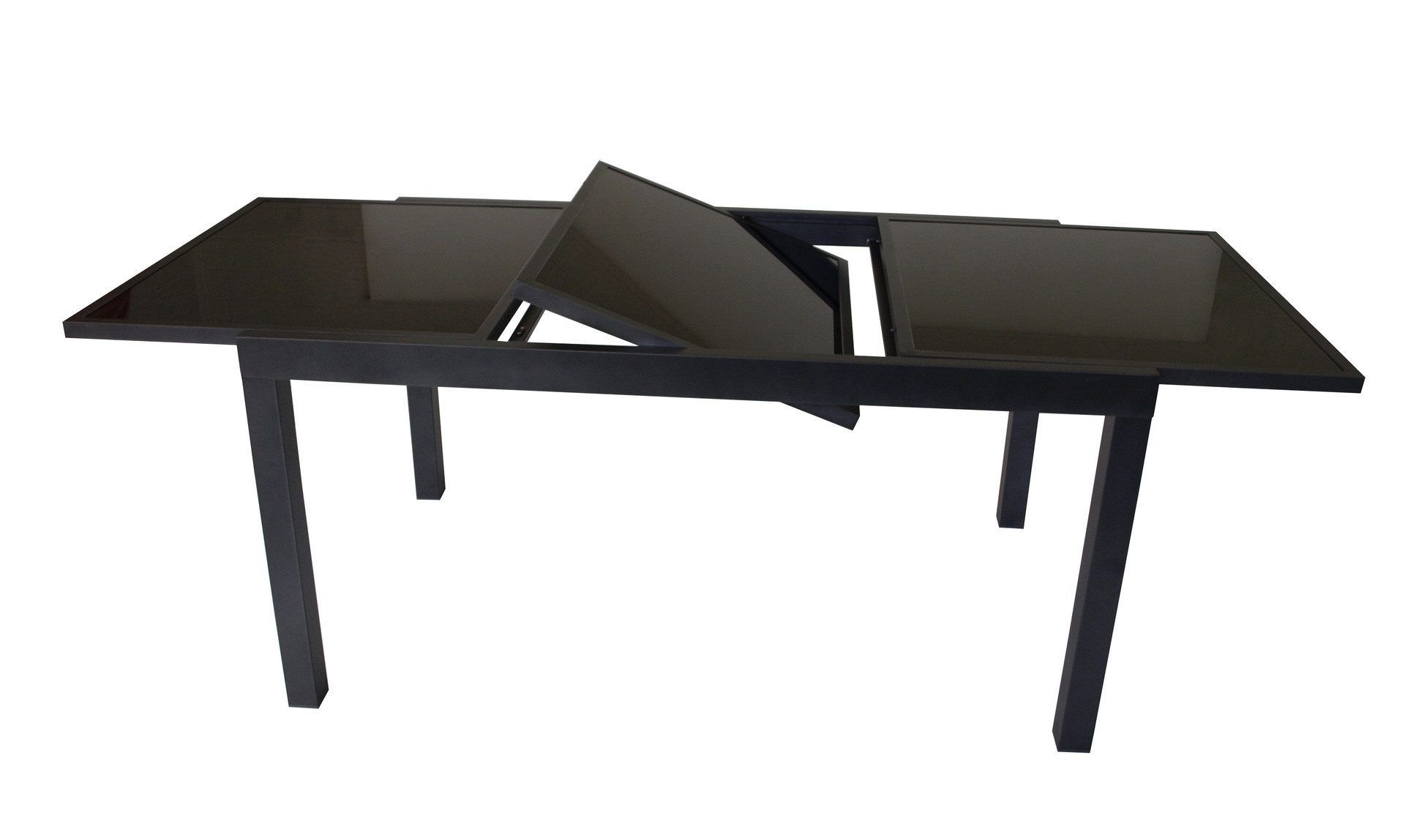 Ausziehtisch schwarz 1 Ausziehtisch schwarz