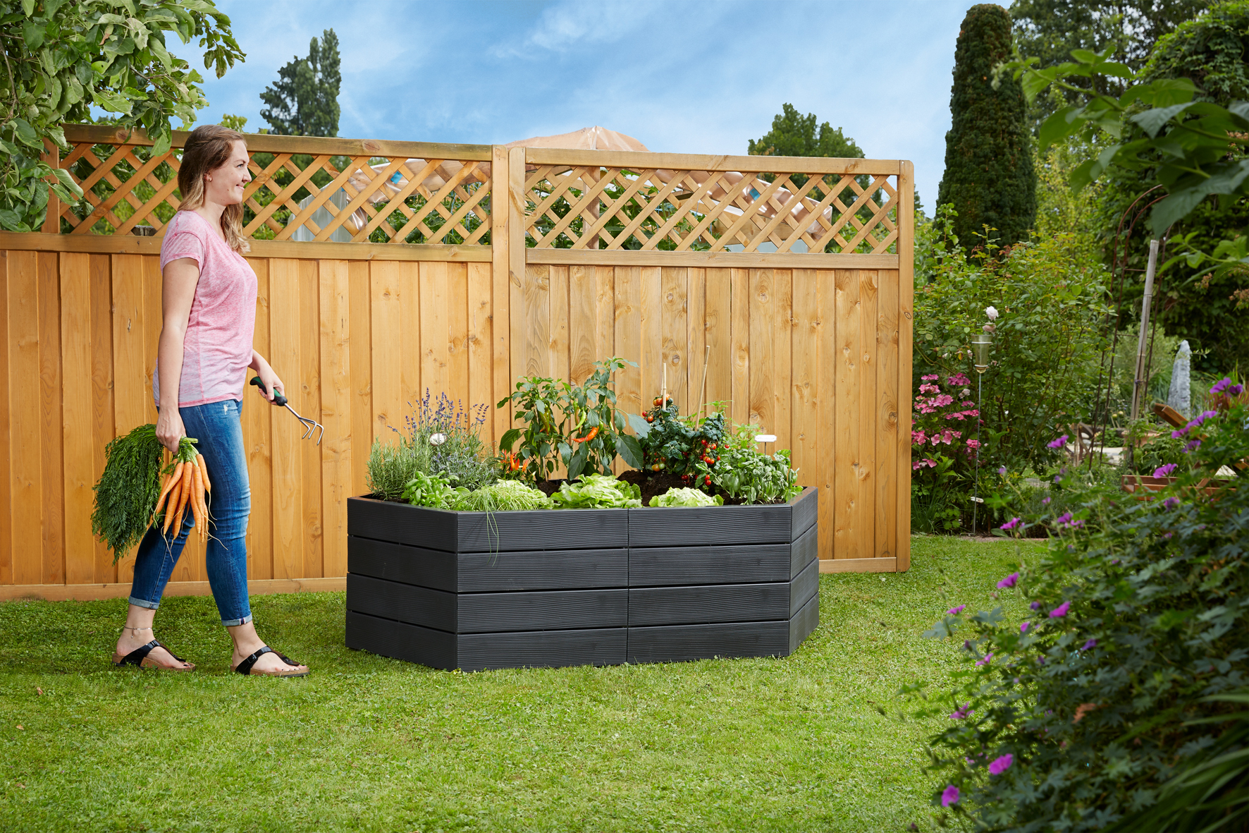 Ergo Hochbeet-Verlängerungsset, 55 cm 1 Ergo Hochbeet-Verlängerungsset, 55 cm