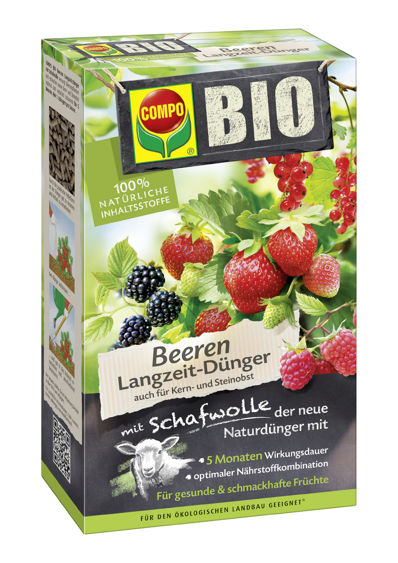 BIO Beeren Langzeit-Dünger mit Schafwolle 1 BIO Beeren Langzeit-Dünger mit Schafwolle