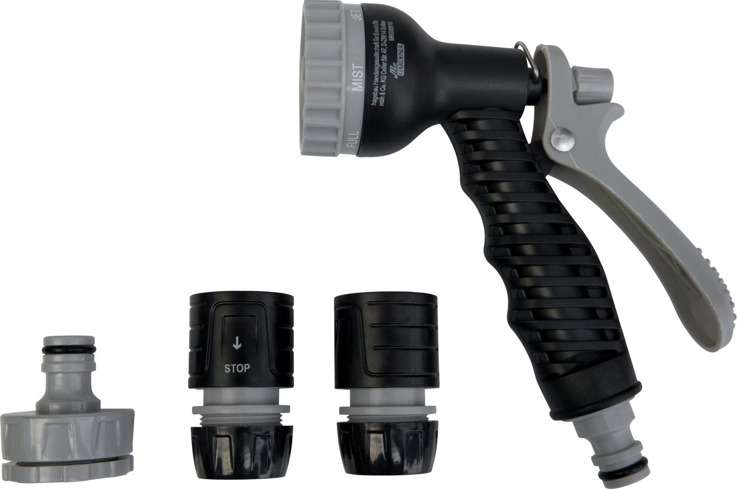 Sprühbrausenset 1/2 Z Kunststoff 4-teilig 1 Sprühbrausenset 1/2 Z Kunststoff 4-teilig