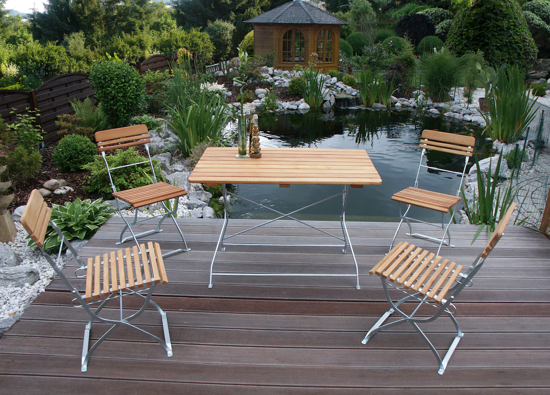 Biergarten Garnitur MÜNCHEN 5-teilig 1 Biergarten Garnitur MÜNCHEN 5-teilig