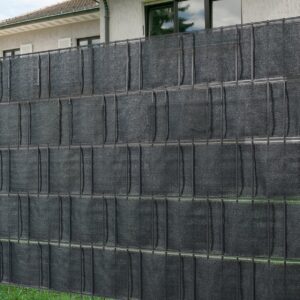 Sichtschutzstreifen HDPE-Gewebe, 0,19x20,5m, anthrazit, flex, Rolle