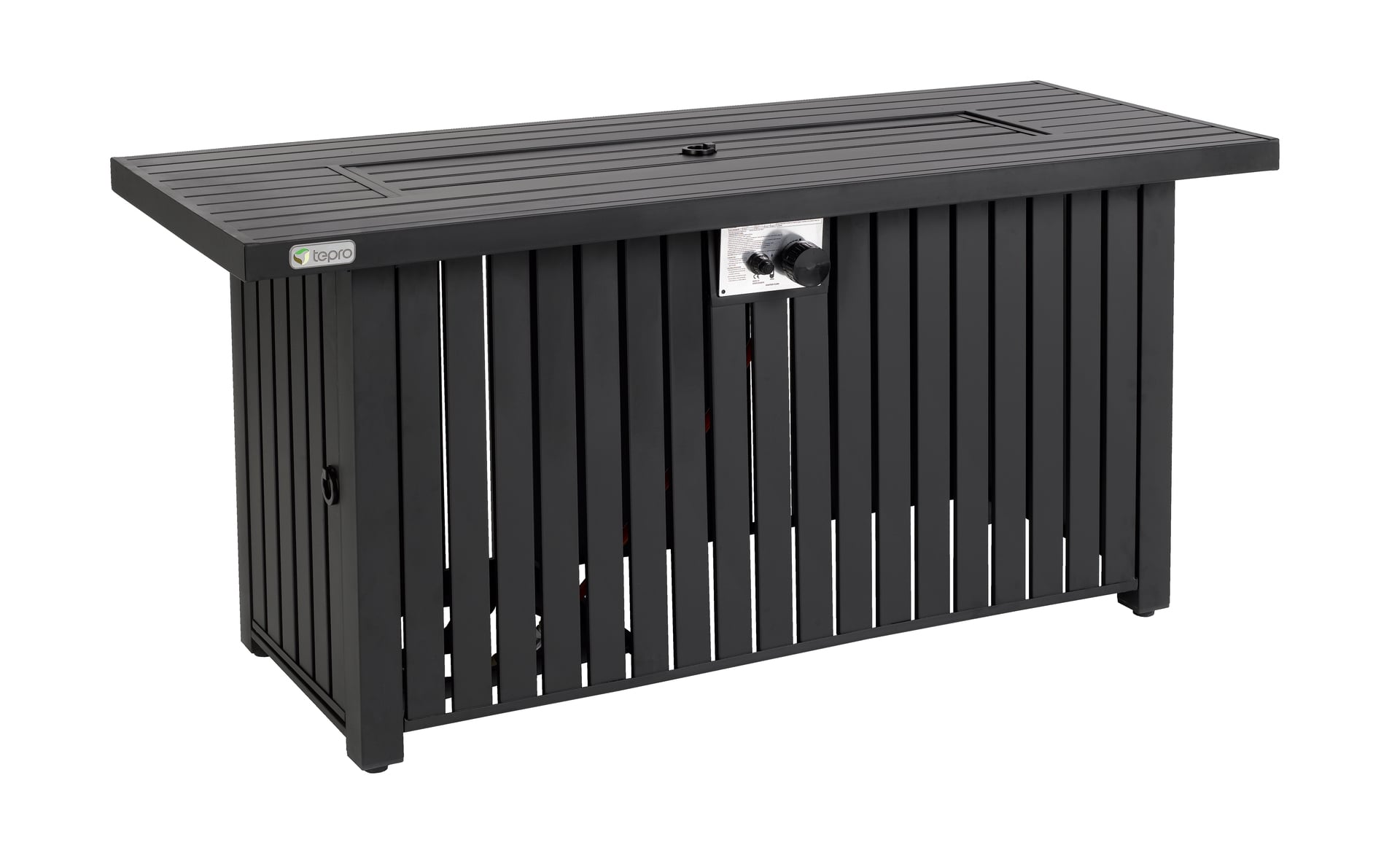 Gasfeuerstelle Topeka mit Glasumrandung 1 Gasfeuerstelle Topeka mit Glasumrandung