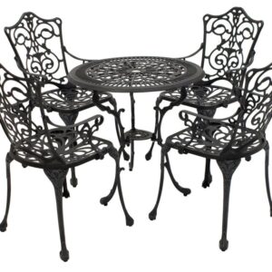 Bistroset Jugendstil, Aluguss