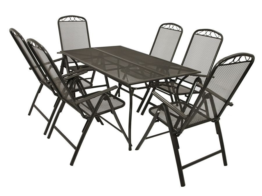 Garnitur Streckmetall anthrazit 1 Garnitur Streckmetall anthrazit