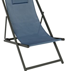 Lounge-Stuhl klappbar inkl.Kopfkissen