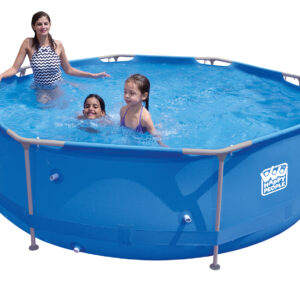 Stahlrahmenpool-Set mit Filterpumpe, blau