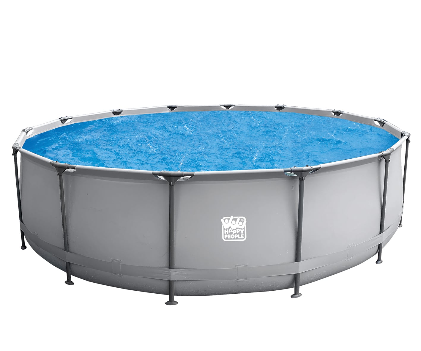 Stahlrahmenpool-Set mit Filterpumpe, grau 1 Stahlrahmenpool-Set mit Filterpumpe, grau