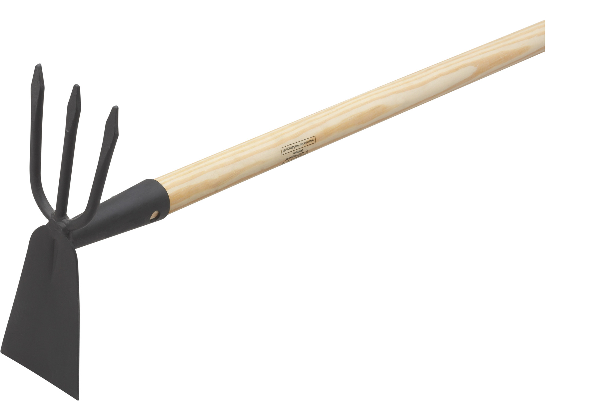 Doppelhacke flach, schwarz, mit Stiel 1 Doppelhacke flach, schwarz, mit Stiel