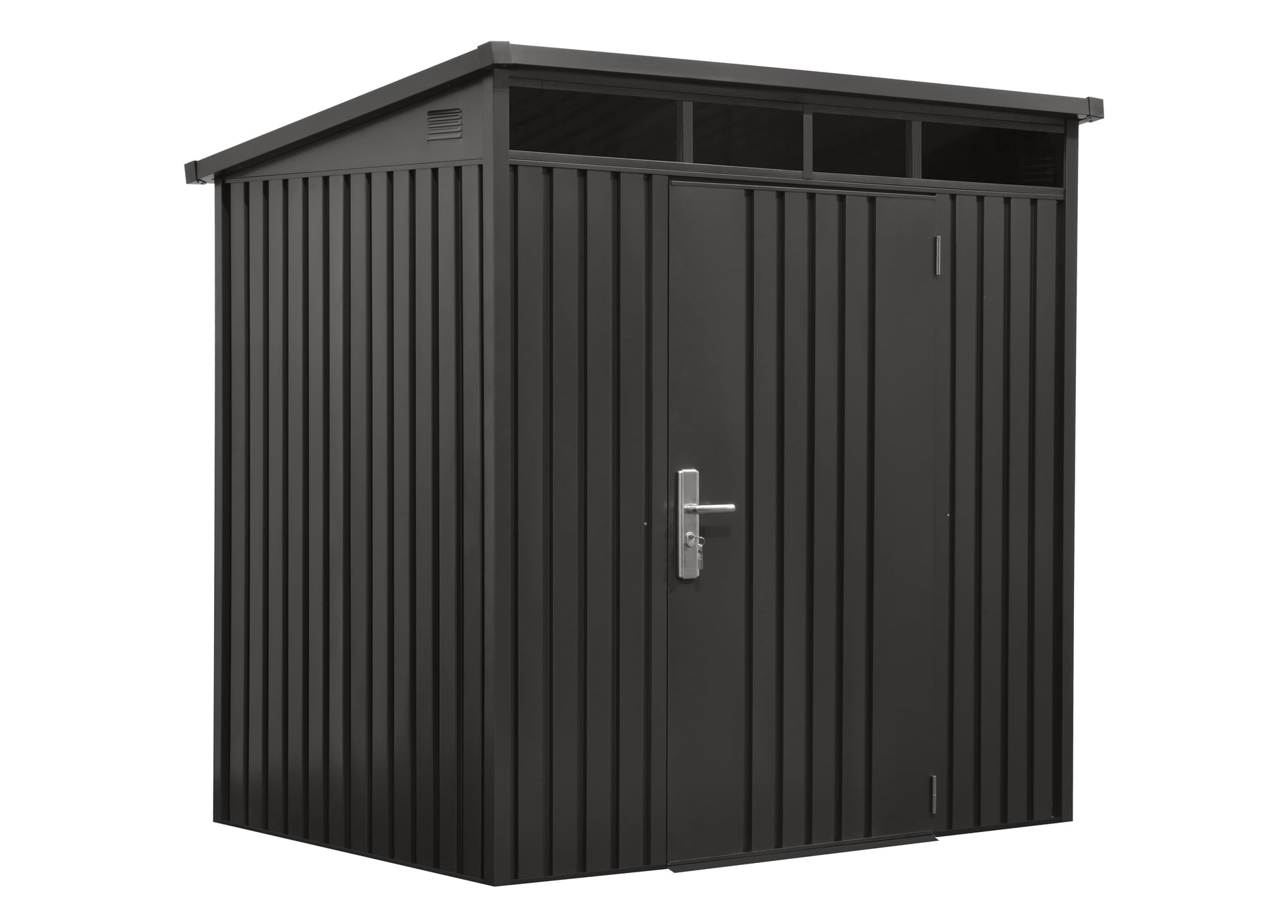 Premium Geräte-Pultdachhaus anthrazit 1 Premium Geräte-Pultdachhaus anthrazit