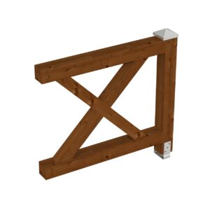 Brüstung Andreaskreuz