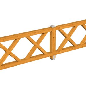 Brüstung Andreaskreuz