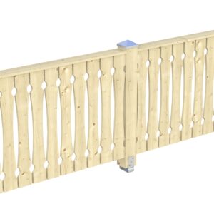 Brüstung Balkonschalung Fichte