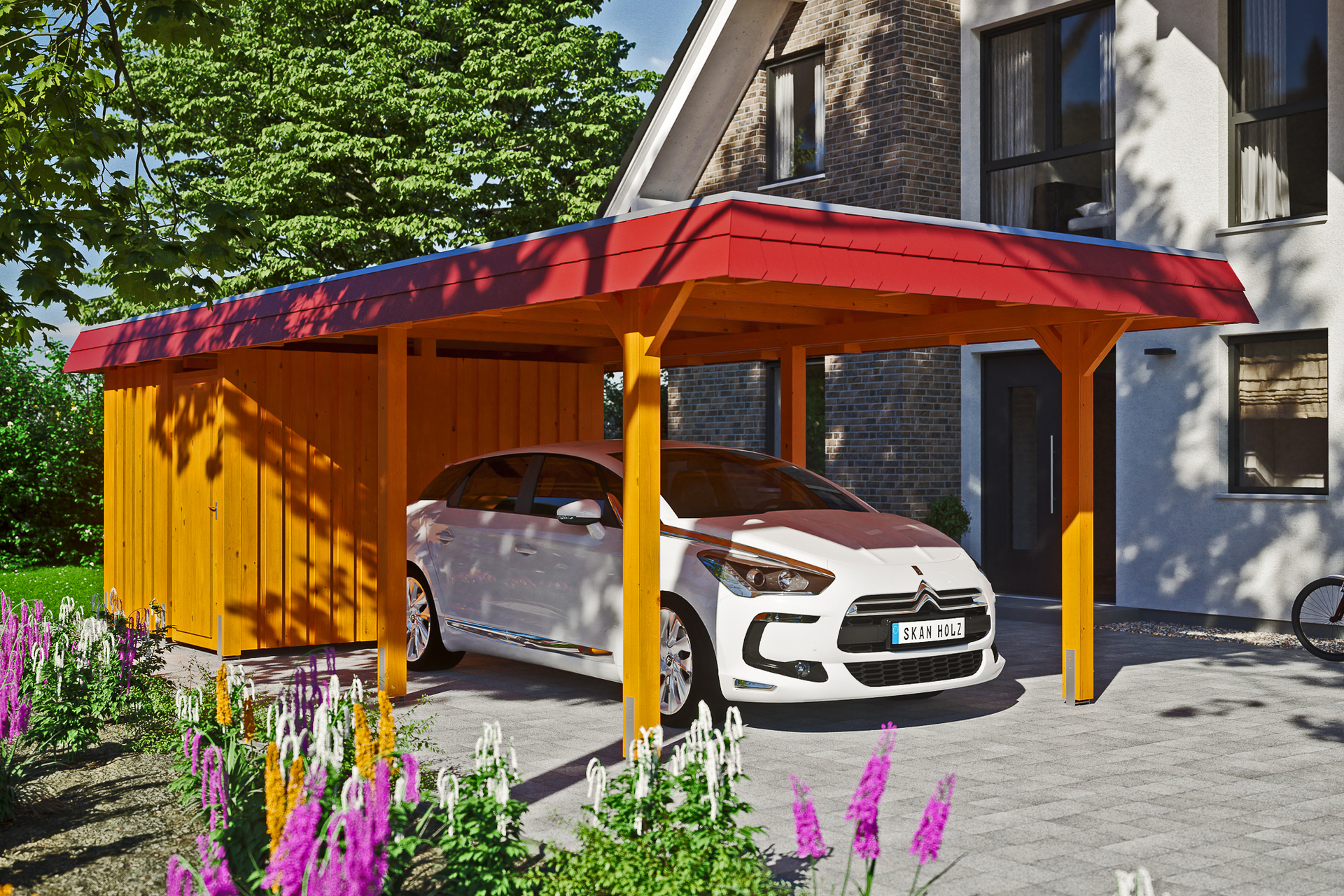 Carport Wendland mit Abstellraum 1 Carport Wendland mit Abstellraum