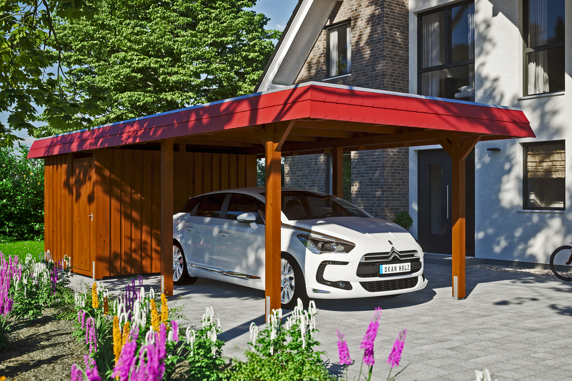 Carport Wendland mit Abstellraum 1 Carport Wendland mit Abstellraum