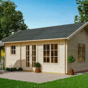 Gartenhaus Esbjerg 1, 45mm 380 x 520cm natur