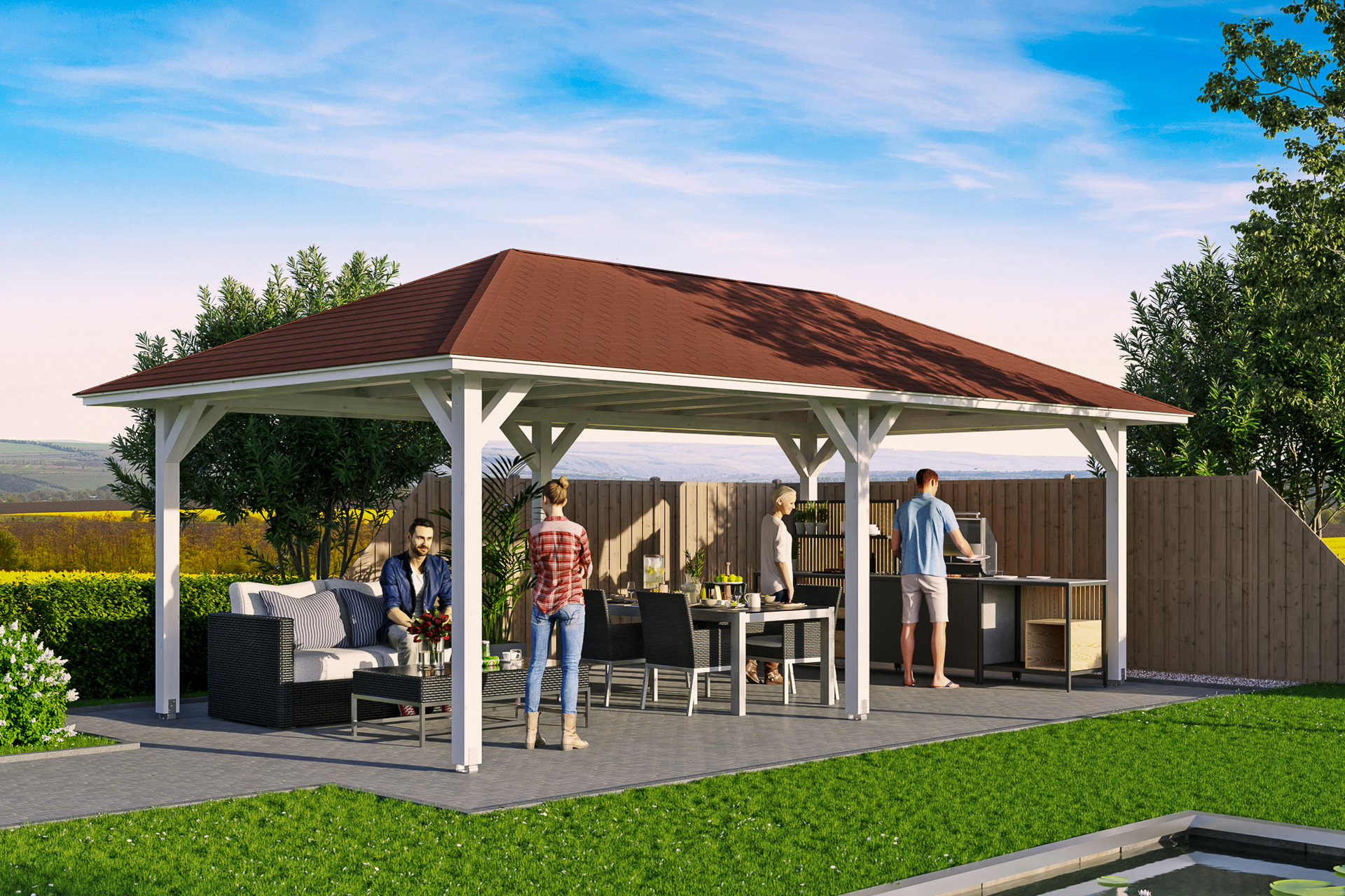 4-Eck Pavillon Orleans 1 4-Eck Pavillon Orleans