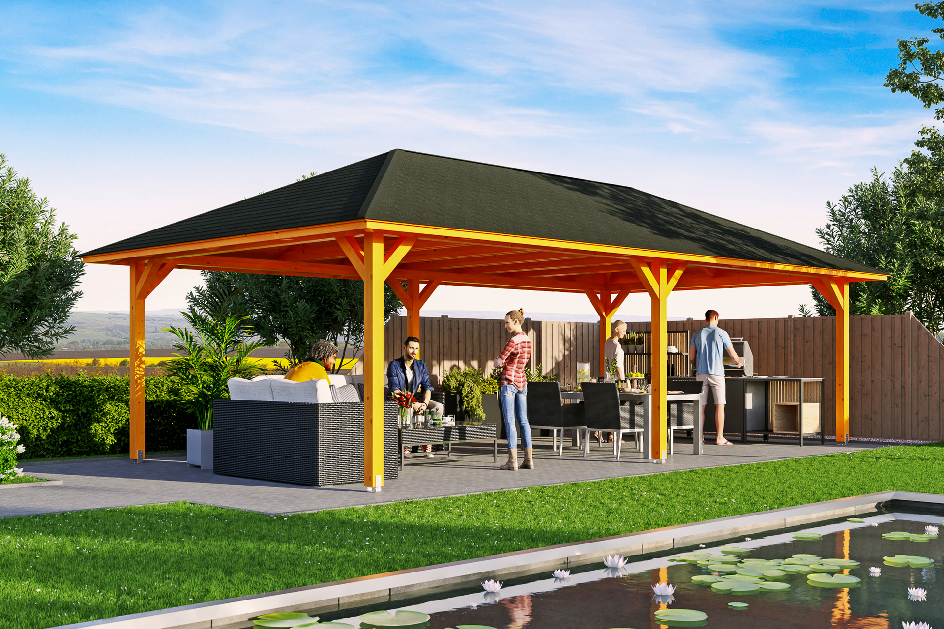 4-Eck Pavillon Orleans 1 4-Eck Pavillon Orleans