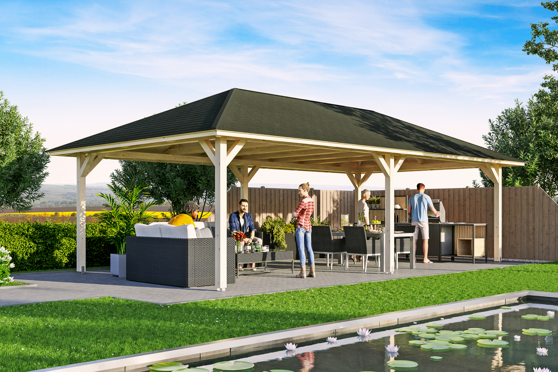 4-Eck Pavillon Orleans 1 4-Eck Pavillon Orleans