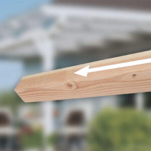 Pfostenverlängerung 12x12cm in lfm