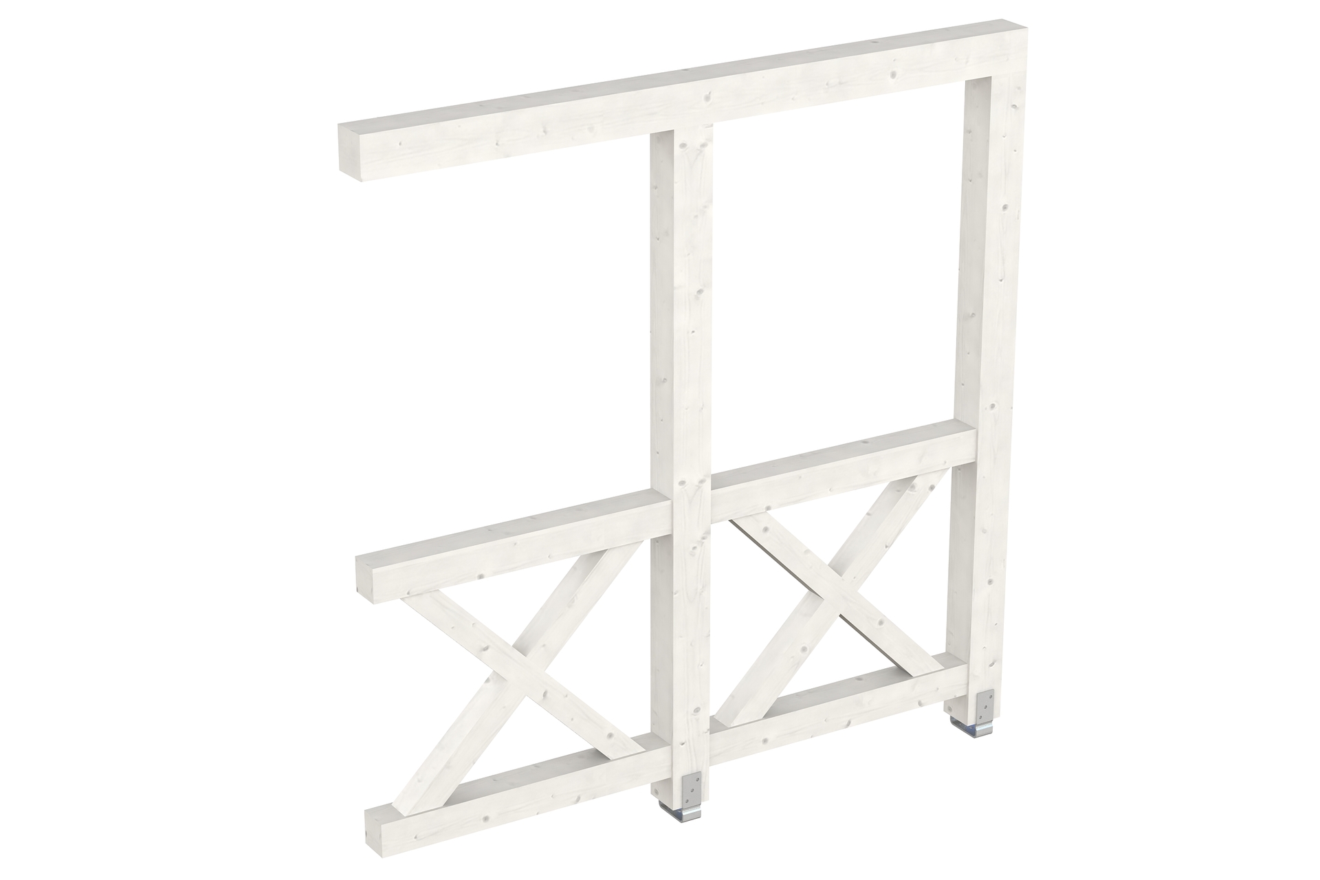 Seitenwand Andreaskreuz, Wandanbau Fichte 1 Seitenwand Andreaskreuz, Wandanbau Fichte