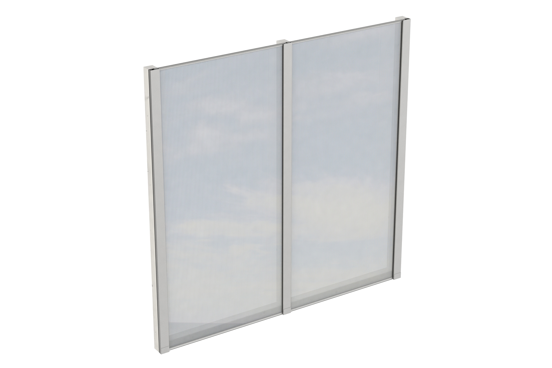 Seitenwand m. Polycarbonat, freistehend Fichte 1 Seitenwand m. Polycarbonat, freistehend Fichte