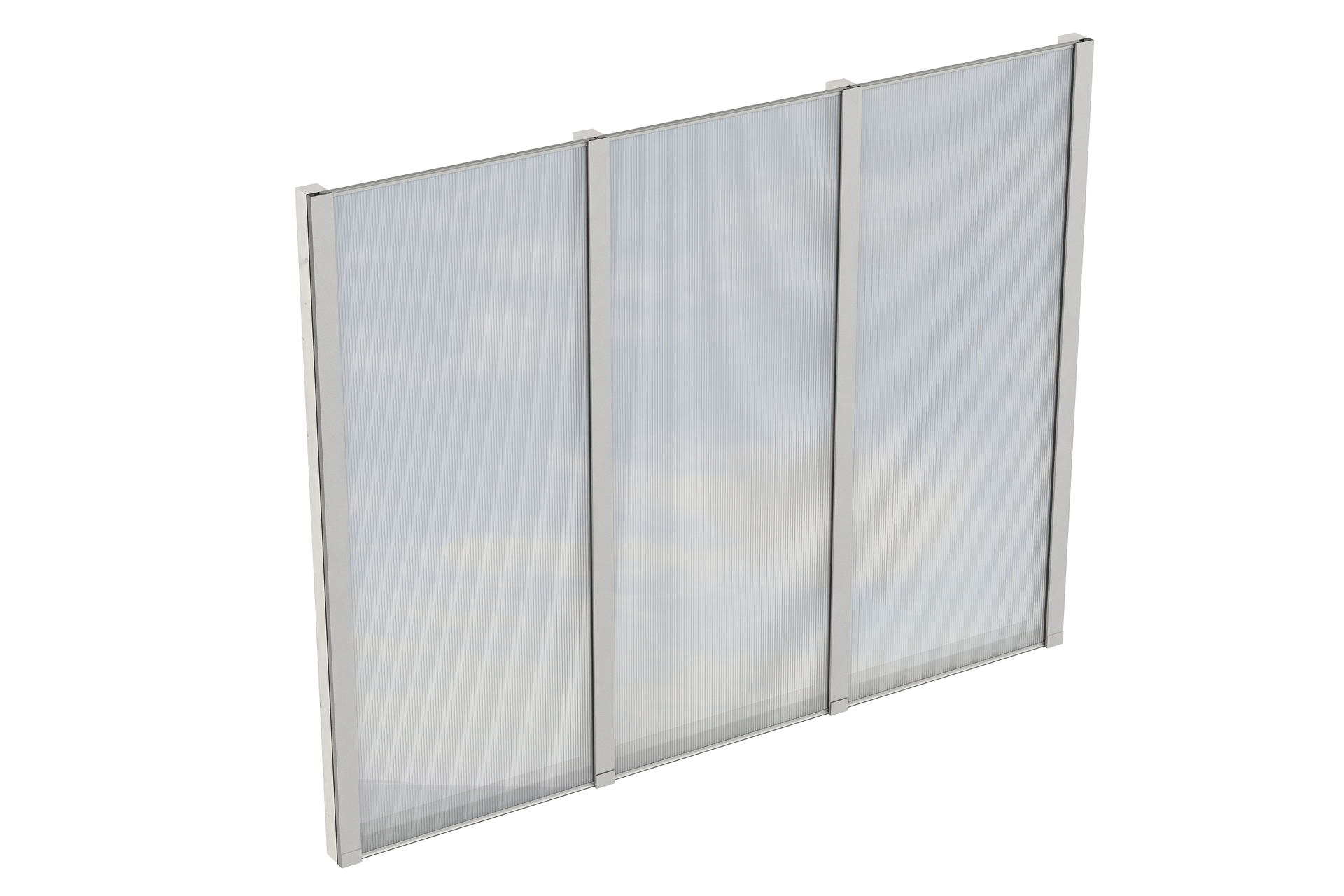 Seitenwand m. Polycarbonat, freistehend Fichte 1 Seitenwand m. Polycarbonat, freistehend Fichte