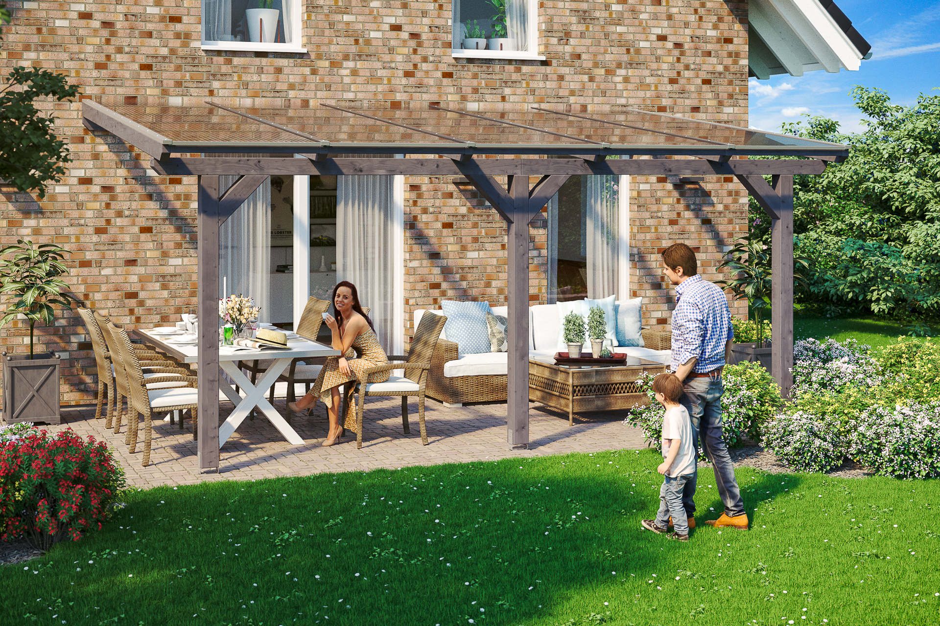 Terrassenüberdachung Andria 1 Terrassenüberdachung Andria