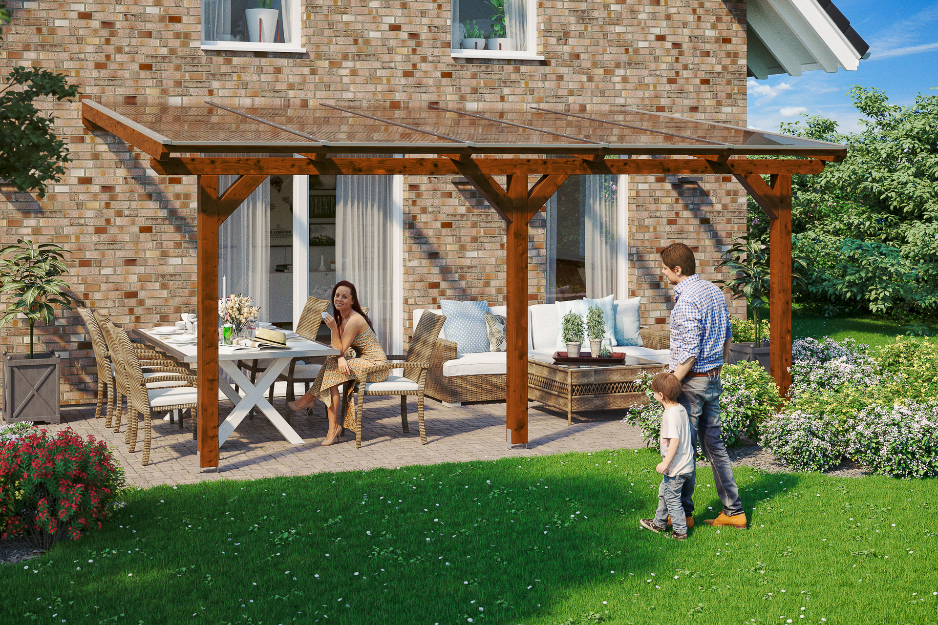 Terrassenüberdachung Andria 1 Terrassenüberdachung Andria