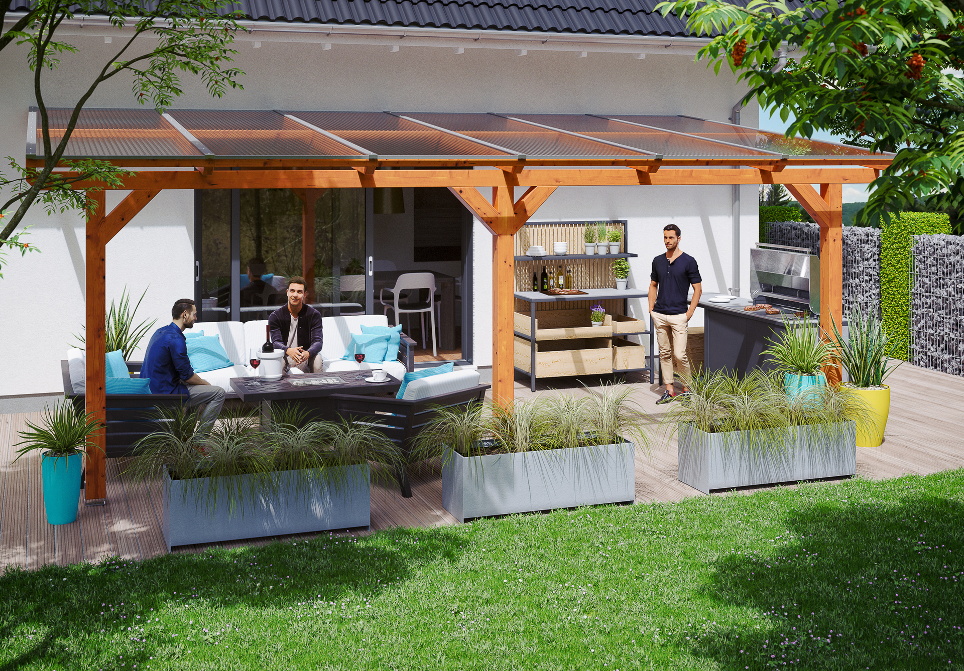 Terrassenüberdachung Andria 1 Terrassenüberdachung Andria