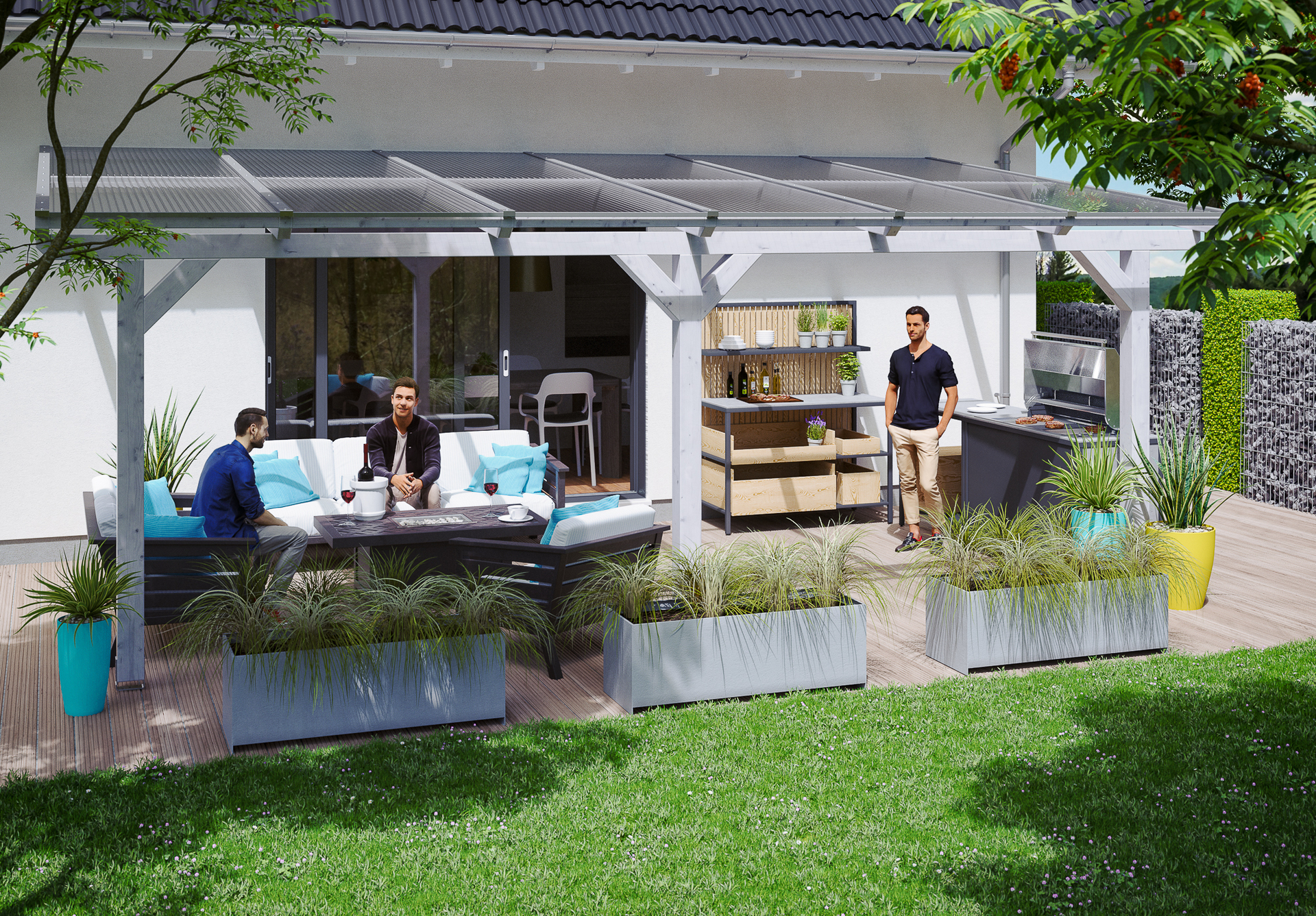 Terrassenüberdachung Andria 1 Terrassenüberdachung Andria