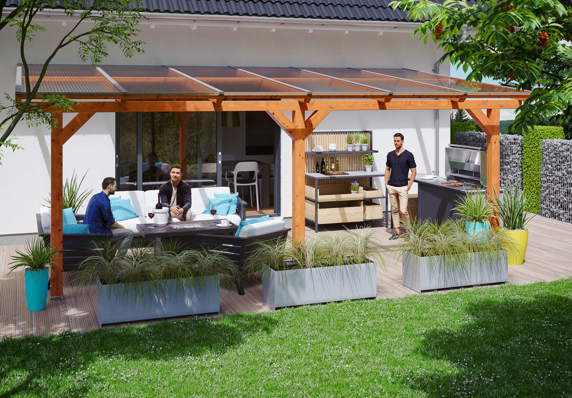 Terrassenüberdachung Andria 1 Terrassenüberdachung Andria