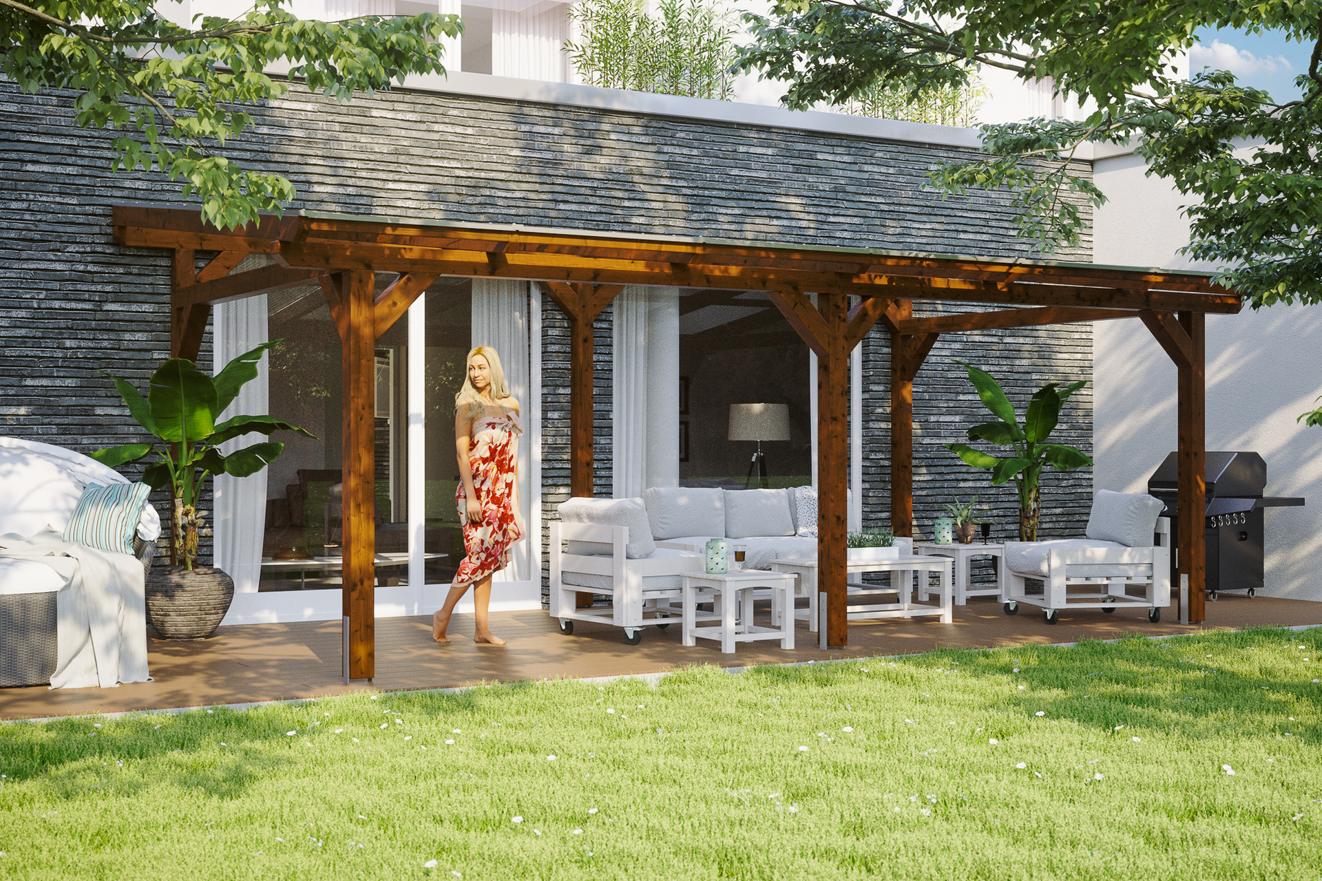 Terrassenüberdachung Siena 1 Terrassenüberdachung Siena